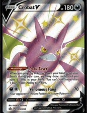 Carte promozionali Crobat V Promo SWSH Spada e Scudo SWSH098 Darkness Holo Pokemon Auto
