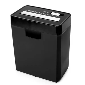 Déchiqueteuse de bureau 6 Carte de crédit papier coupe feuille Shredder pour le bureau d'accueil w/ 2.5GAL