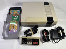 Nintendo Entertainment System NES-001 Console System Bundle w/ 3 Games Tested!
