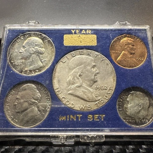 1962 Set 90% Franklin, Washington Quarter & Rosevelt Dime