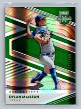 2020 Panini Elite Extra Edition #122 Dylan MacLean Aspirations Green #/499