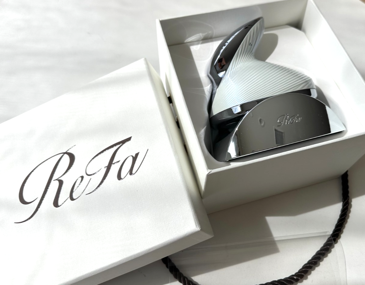 NEW ReFa BEAUTECH HEAD SPA Scalp Massage Tool WHITE SILVER w
