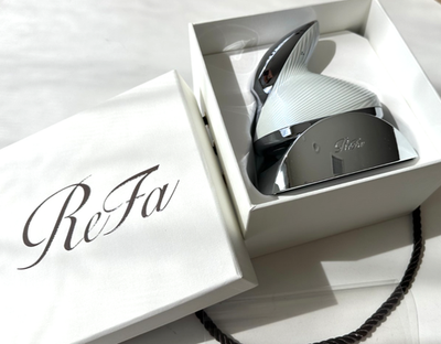 NEW ReFa BEAUTECH HEAD SPA Scalp Massage Tool WHITE SILVER w
