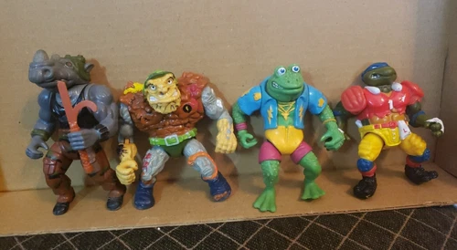 Teenage Mutant Ninja Turtles Vintage Playmates Action Figures mixed Lot Of 4