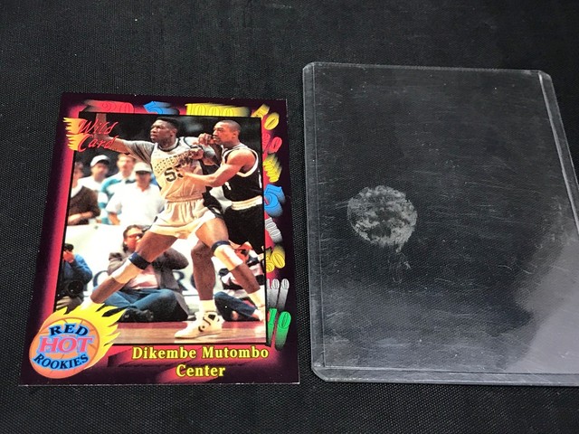 DIKEMBE MUTOMBO BASKETBALL CARD NO 1 AAA SPORTS WILD CARD ROOKIE CARD 