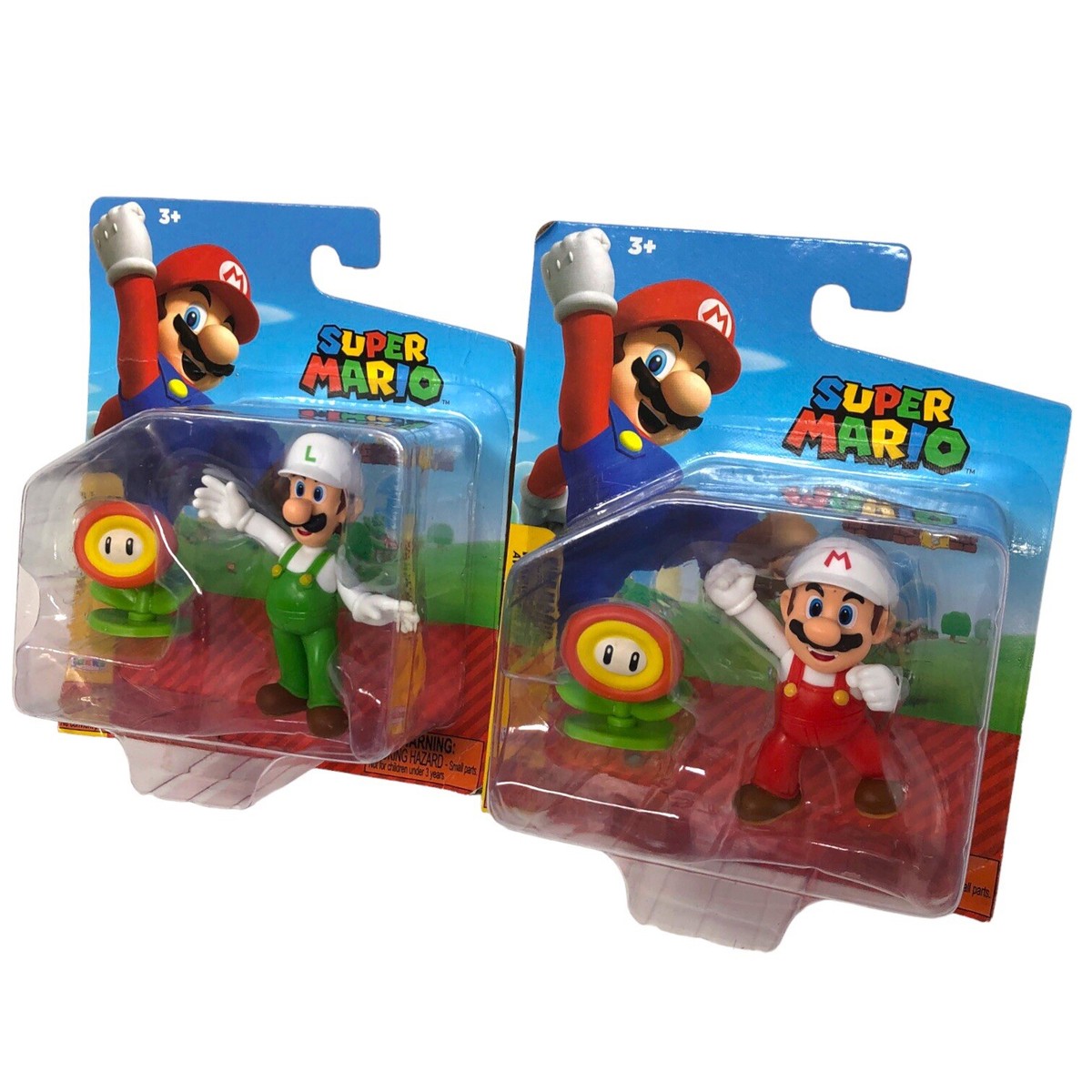 World of Nintendo Super Mario Luigi Fire Flower Lot Of