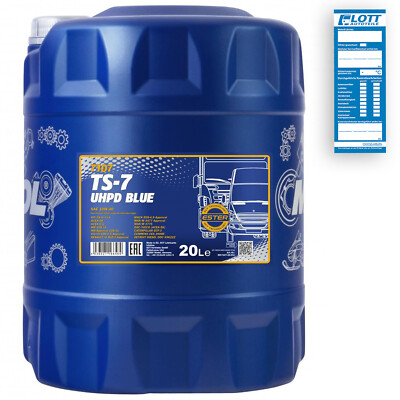 20L MANNOL TS-7 UHPD Blue Motoröl 10W-40 ACEA E7 E9 LKW Schlepper Bus Motorenöl