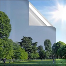 rabbitgoo One Way Window Privacy Film Heat UV Blocking Reflective Mirror Tint