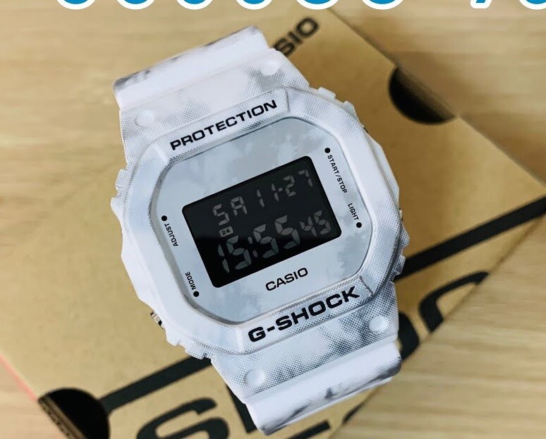Casio G-Shock DW-5600GC-7D Frozen Forest Digital Snowflakes