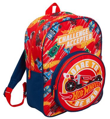 Hot Wheels Rucksack Spielzeugautos Tasche für Kinder Reise Sport Schulanfang Rucksack 