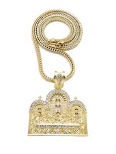 ICE BLING LAST SUFFER PENDANT 30" 4mm FRANCO CHAIN