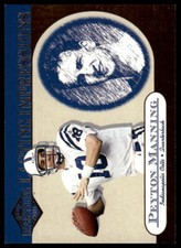 2001 Pacific Canvas Impressions #9 Peyton Manning Lasting Impressions