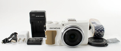 OLYMPUS STYLUS XZ-2 12.0MP White Digital Camera [Exc+++] w/Strap