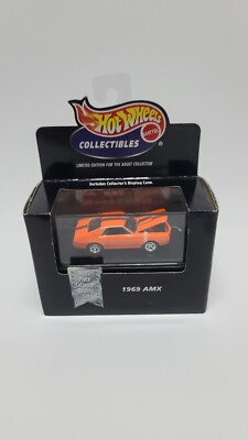 1998 Hot Wheels Collectibles Black Box 1969 Orange AMC AMX Limited Edition NIB 