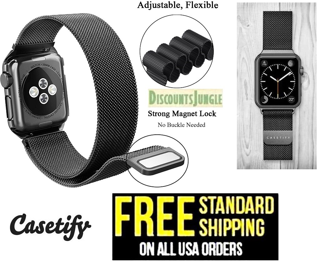 Casetify Mesh Apple Watch Bands Stainless Steel 42mm 38mm w