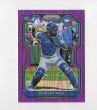 2021 Prizm Baseball Keibert Ruiz Rookie #87 Purple Prizm Los Angeles Dodgers