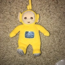 Vintage Teletubbies Laa Laa Yellow Plush Doll 7 Inch. PRE OWNED