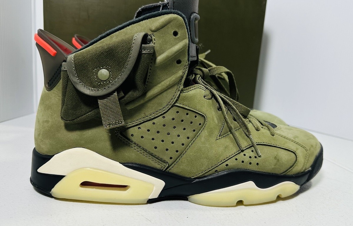 靴 Travisscott AirJordan 6 Retro Olive 27cm Travis Scott X Jordan 6 Retro 'Olive' - Air Jordan - CN1084 200