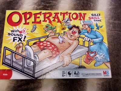VINTAGE 2008 OPERATION GAME- 11 PC incomplete set -SOUNDS/LIGHTS WORK ...