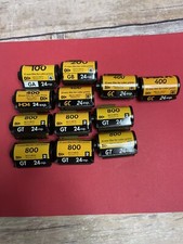 12-Rolls Kodak 35mm Film Expired 287 Exposures 100 200 400 800