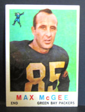 Max McGee RC 1959 Topps Rookie Card#4!Green Bay Packers End/Punter Star RC