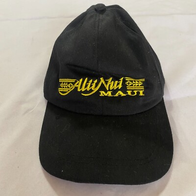 #7376 Alii Nui Maui Black Baseball Cap adjustable