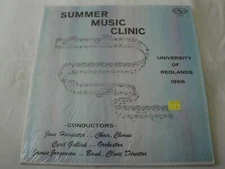 SUMMER MUSIC CLINIC 1966 University of Redlands VINYL LP ALBUM JANE HARDESTER