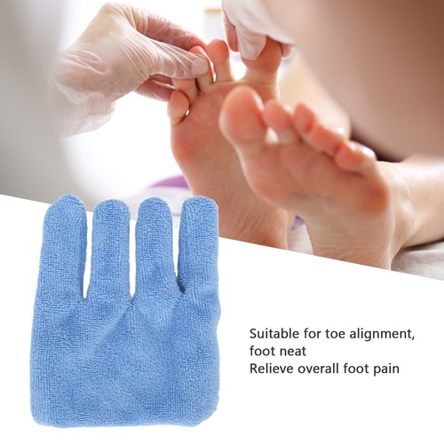 Foot Alignment Socks Terry Cloth Fine Fleece Rubber Band Toe Separator Socks - Picture 9 of 21