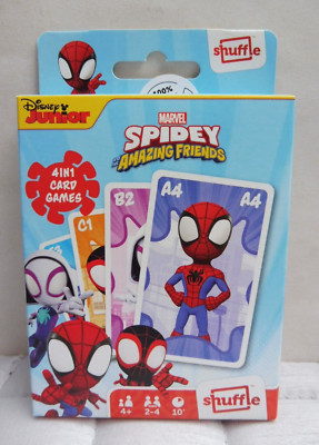 Disney Marvel Spidey & Amazing Friends 4in1 Kartenspiel, für Kinder ab 4 Jahren