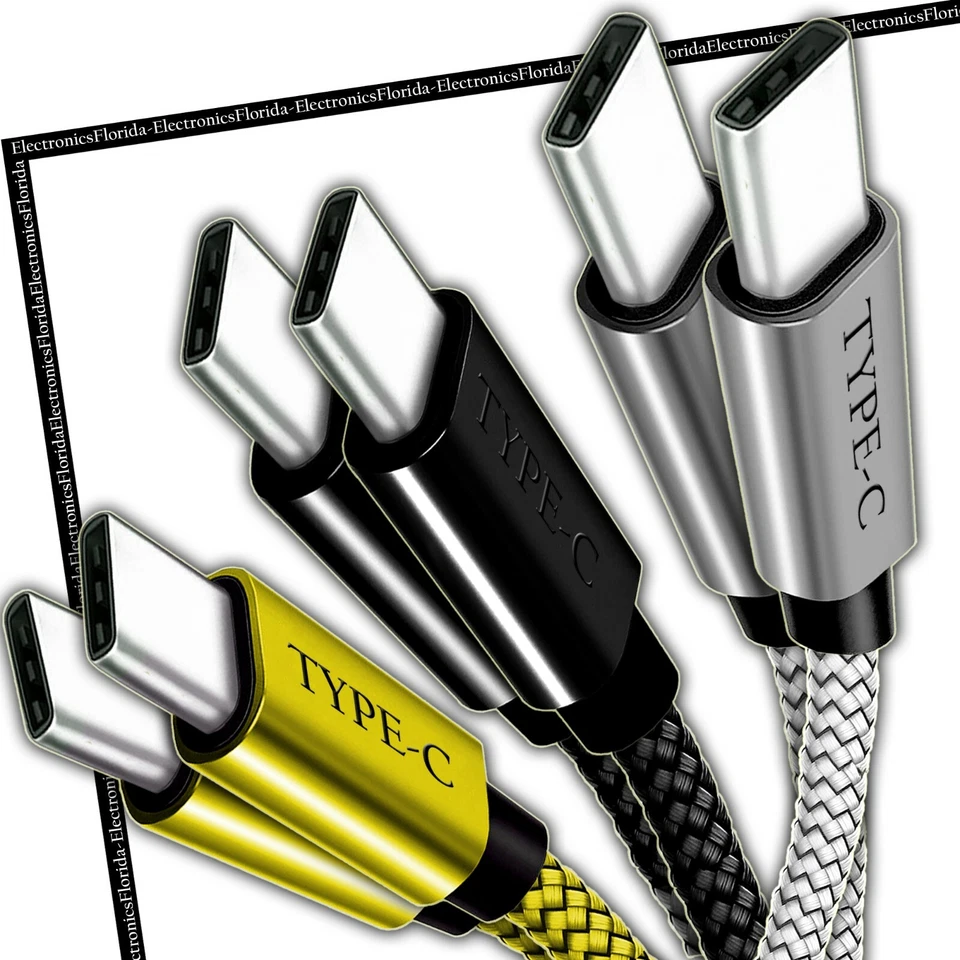 [3Pack]  Fast Charger (USB-C to USB-C) Male Cord Charging Cable - Image 4 of 4