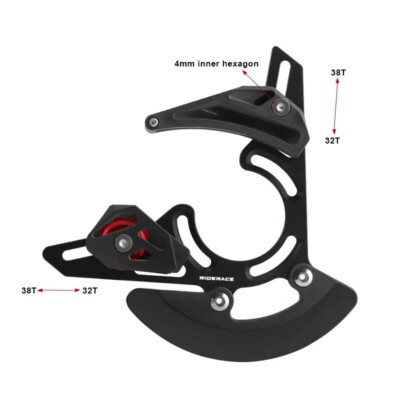 Bicycle Chain Guide 03/05 BB MTB Bike Single Chainring 32-38T Protector Plate