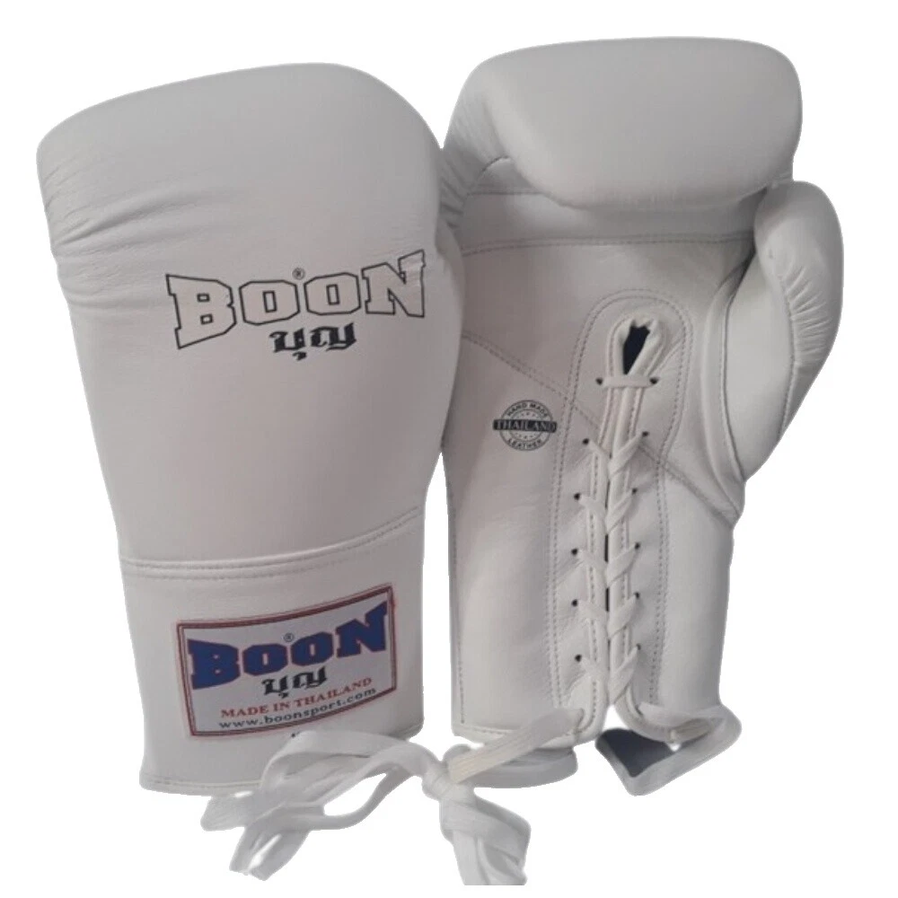 White Boxing Gloves 16 oz. Weight