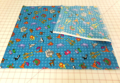 Little Animals Fabric Possibilities by Avlyn Creations.  17x21.  Washed. A25-554