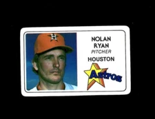 1981 Permagraphics NOLAN RYAN credit card ASTROS Perma Graphics