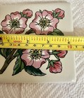 SANTA BARBARA CERAMIC DESIGN TILE 4 1/4" pink flowers — photo 2