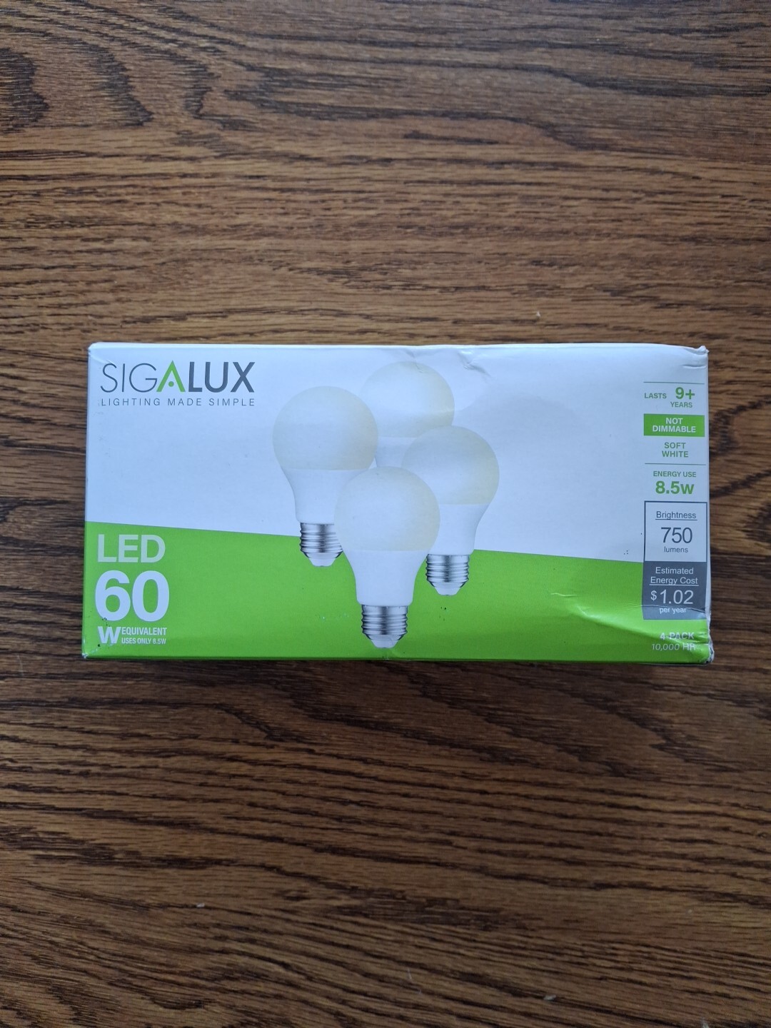 60 Watt Equivalent A19 Standard Light Bulbs 2700k Warm Nondi