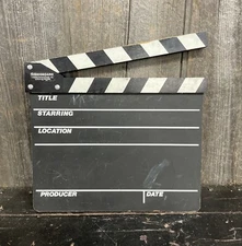 Casper Productions Inc Movie Used Directors Slate Chalk Clapboard Clapper Prop