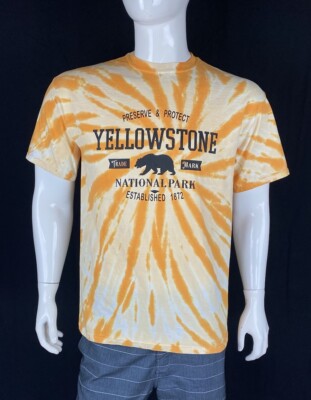 Yellowstone National Park Preserve & Protect Yellow Tie Dye T