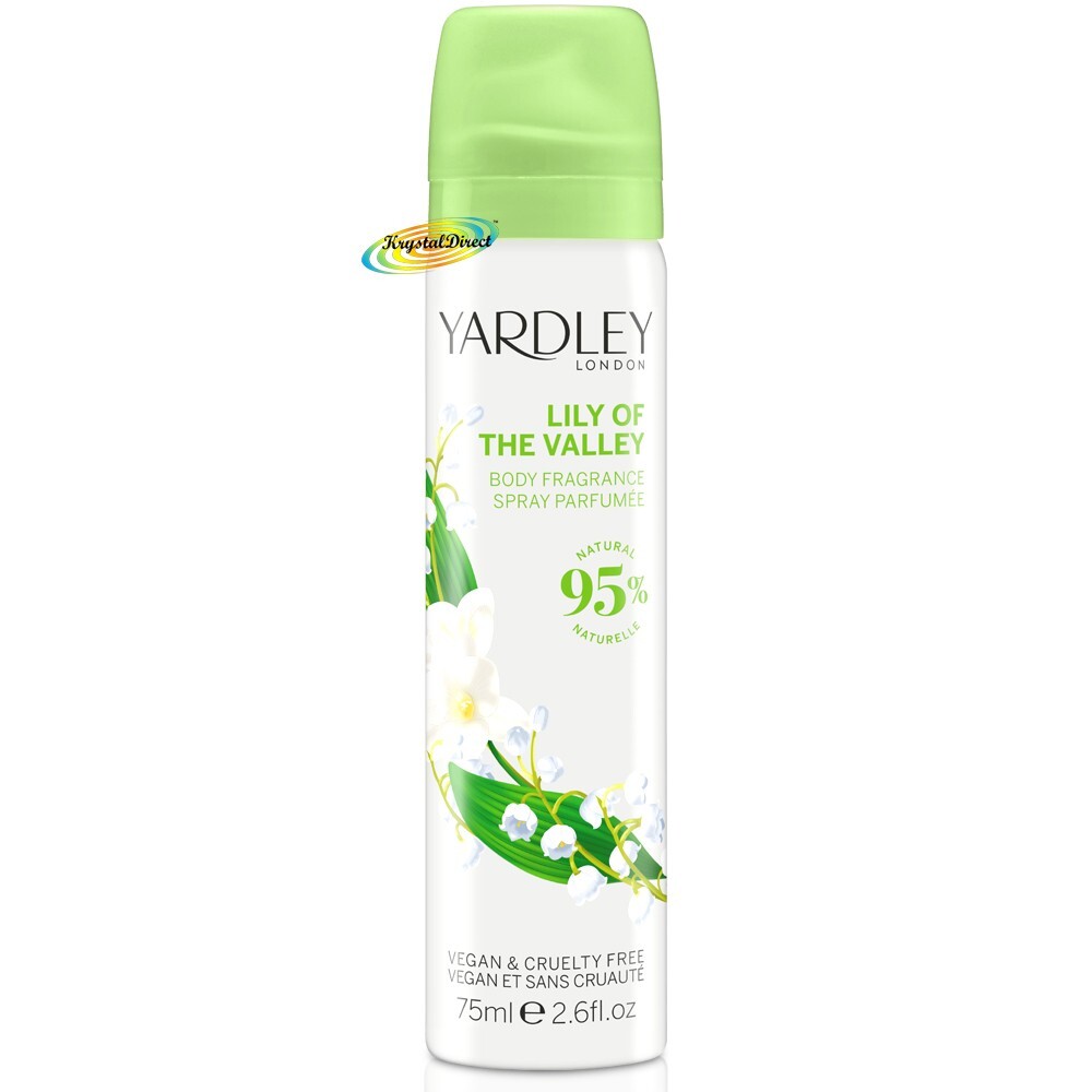 6 x YARDLEY LONDON LILY OF THE VALLEY BODY SPRAY 75ml - Image 2