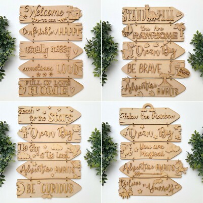Richtungen MDF Lasergeschnitten Holz Thema Richtungsraum Schild verschiedene Themen