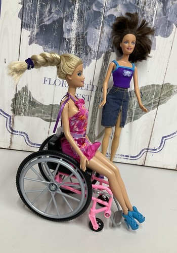 Barbie Mattel Fashionista Dolls Bendy Knees Made To Move Wheelchair - Picture 4 of 12