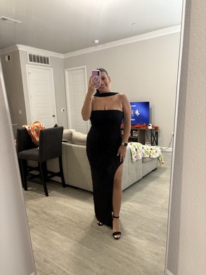 Oh Polly Belgravia Black Dress Originally $110 Worn Once