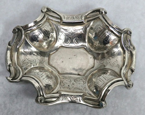VINTAGE 1850 SWEDISH .830 SILVER NUT / CANDY DISH