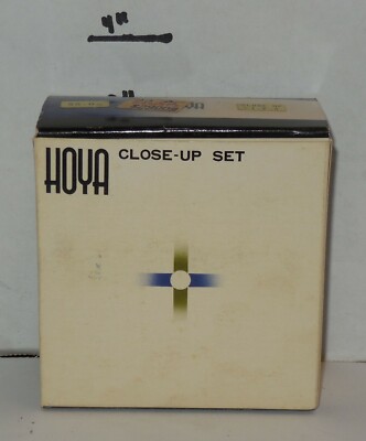 Vintage Hoya Close-up 55 mm Filter Kit in case +1, +2, +4