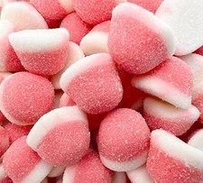 Gummy Candy Pink Strawberry Puffs - Bulk Pack 2 Pounds