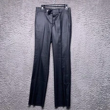 Kenneth Cole Reaction 29 Unhemmed Black Flat Front Shinney Suit Dress