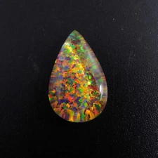 Top Quality Natural CERTIFIED Opal  Rare Fire Loose Gemstone 9.85 Ct Pear Cut