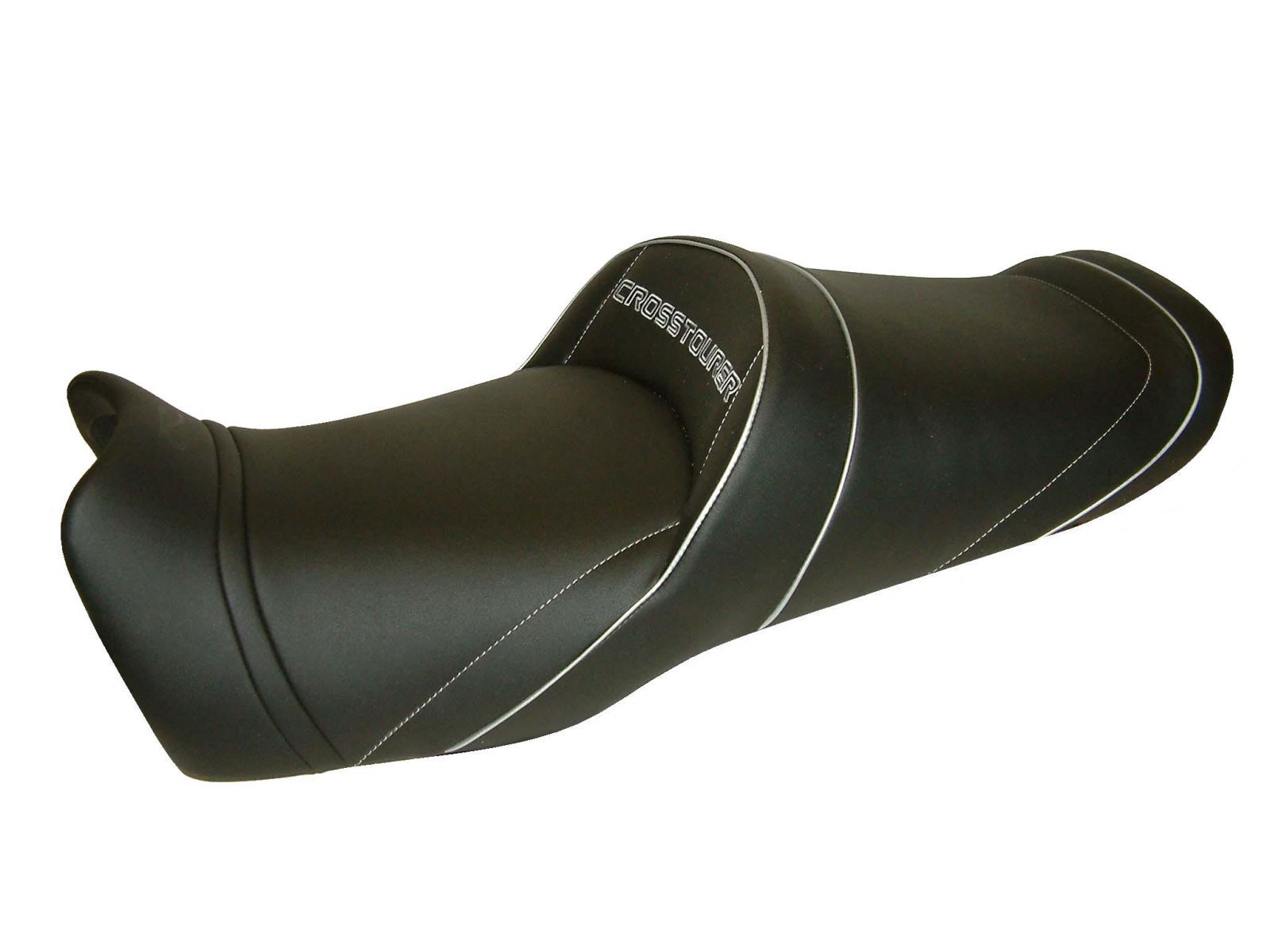 Selle grand confort Crosstourer VFR 1200 X Top Sellerie en cuir noir haut de gamme