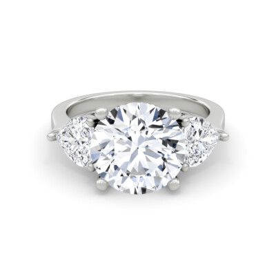 Diamond Beautiful Ring VS1 F Round 5 Carat Lab Created IGI Certified Sparkling