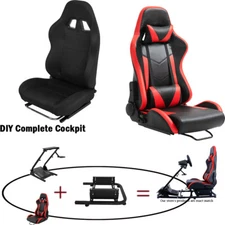 USED-Game Seat fit Racing Wheel Stand Game Table Seat Adjustable Racing Seat
